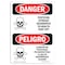 Signmission Safety Sign, OSHA Danger, 18" Height, Rigid Plastic, Pesticide Storage Hazardous Spanish OS-DS-P-1218-VS-1527 - alternate 1